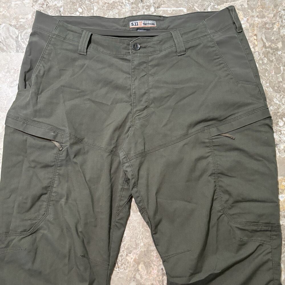 5.11 Tactical Apex Pants Mens 40x32 Green Cargo Stretch Performance 74434